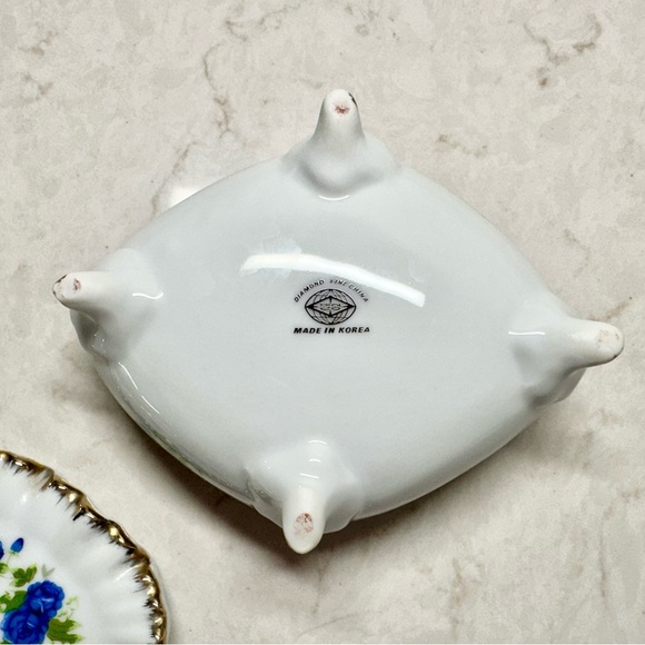 DIAMOND FINE CHINA, TRINKET BOX. MADE OF PORCELAIN WITH A LUSTERWARE FINISH. - Picture 10 of 12
